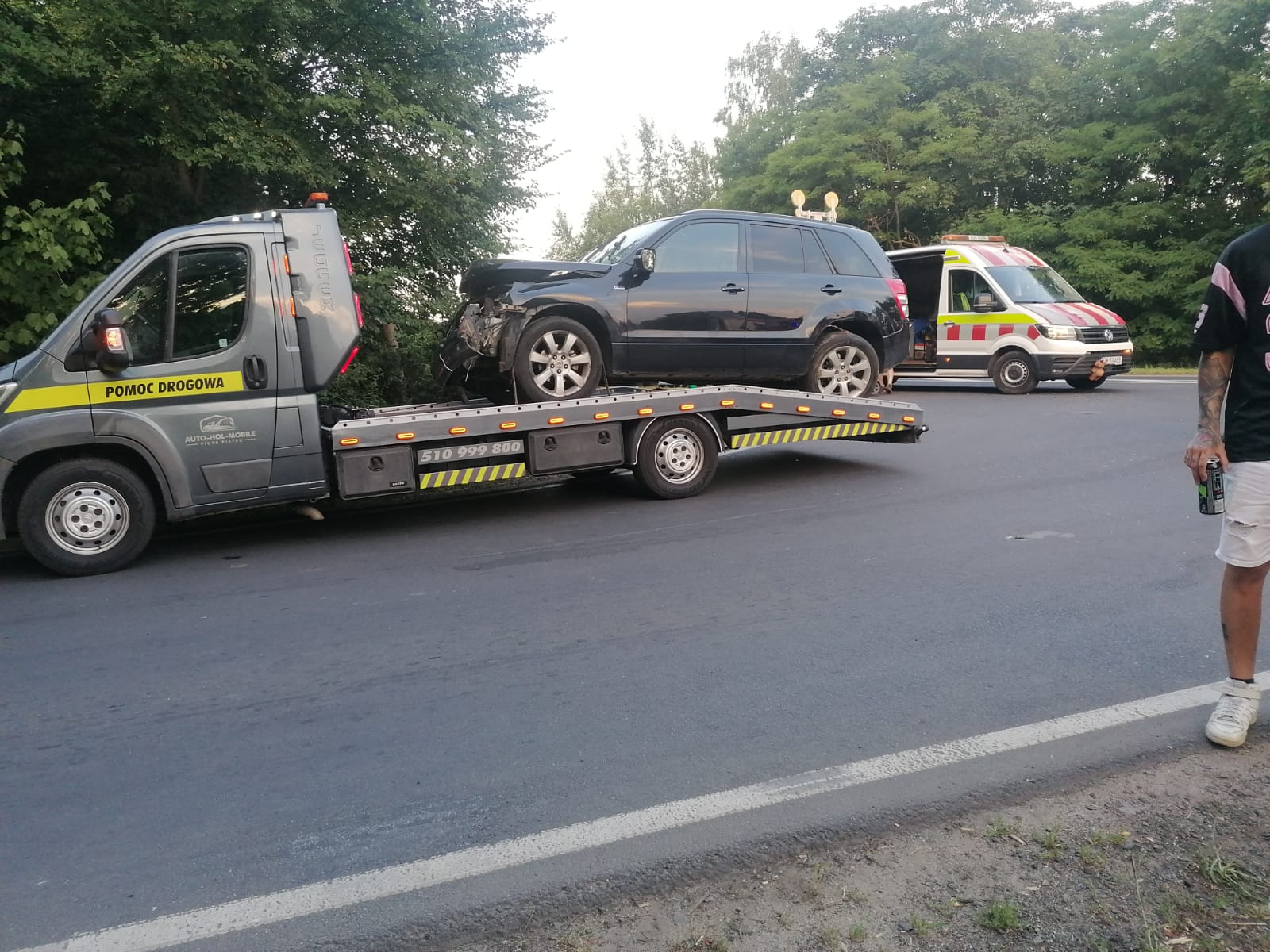 Laweta Auto-Hol-Mobile podczas interwencji na trasie S3